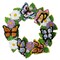 Bucilla Felt Wreath Applique Kit 16.5" Round-Butterfly Bliss